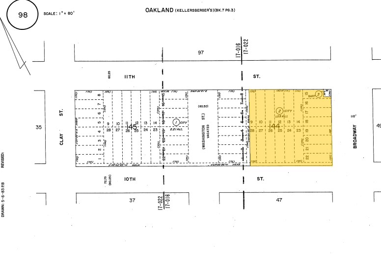 1001 Broadway, Oakland, CA for sale Plat Map- Image 1 of 1