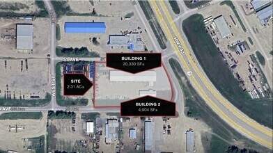 5012 Caxton St, Whitecourt, AB - AERIAL  map view