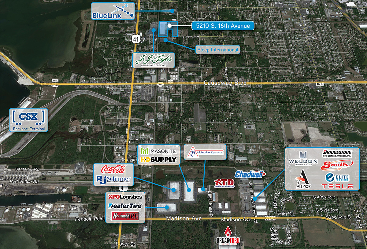 5210 S 16th Ave, Tampa, FL for sale Aerial- Image 1 of 1