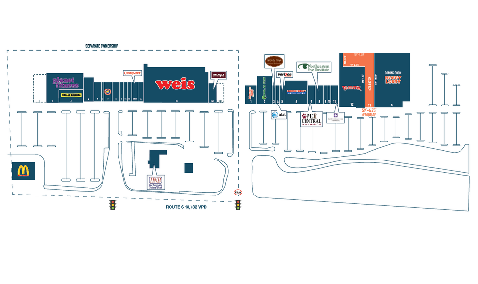 Route 6, Honesdale, PA for lease - Floor Plan - Image 3 of 4