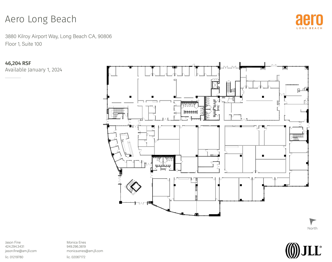 3900 Kilroy Airport Way, Long Beach, CA for lease Floor Plan- Image 1 of 1