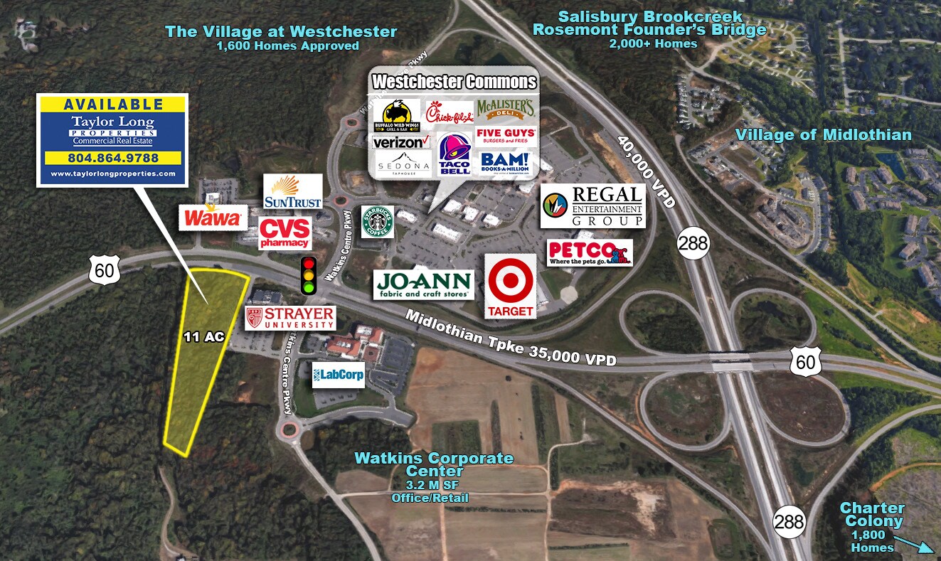 15601 Midlothian Tpke, Midlothian, VA 23113 Land for Sale