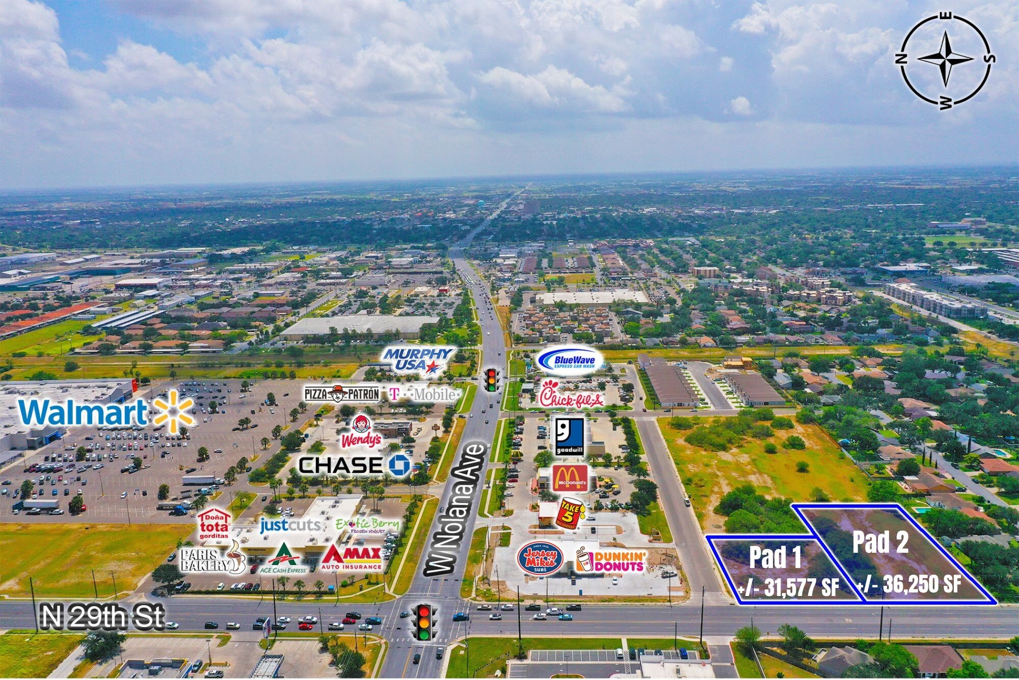 2817 N 29th Ln, McAllen, TX for sale Aerial- Image 1 of 4