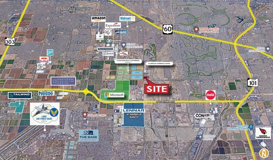 9105 N El Mirage Rd, El Mirage, AZ for sale - Aerial - Image 3 of 3