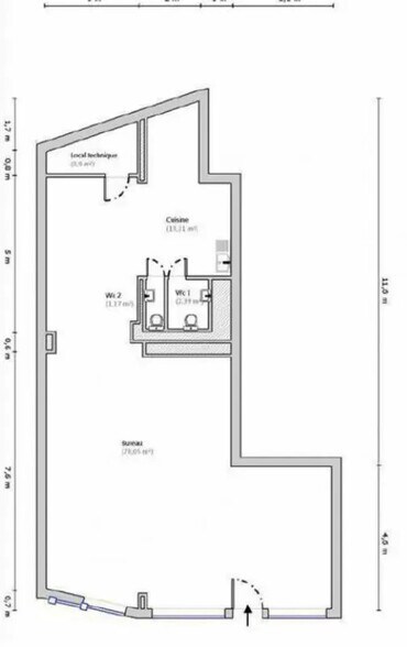 Retail in Mandelieu-la-Napoule for lease - Floor Plan - Image 2 of 2