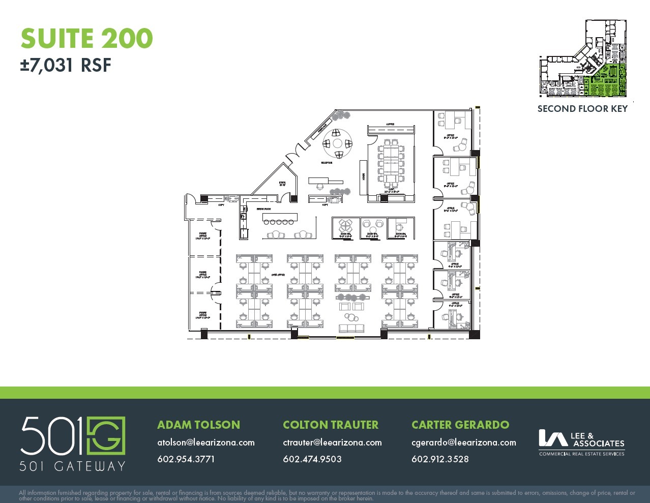 501 N 44th St, Phoenix, AZ for lease Floor Plan- Image 1 of 2