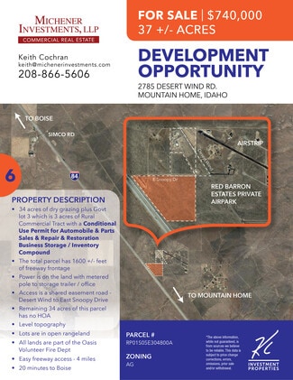 More details for 2785 Desert Wind Rd, Mountain Home, ID - Land for Sale