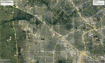 9776 Whithorn Dr, Houston, TX - AERIAL map view