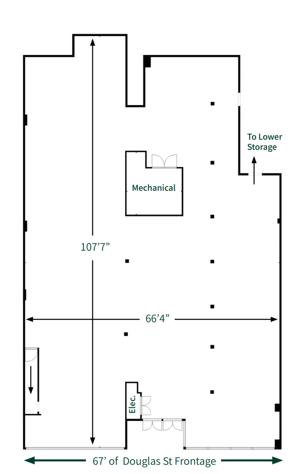 1416-1420 Douglas St, Victoria, BC for lease Floor Plan- Image 1 of 1