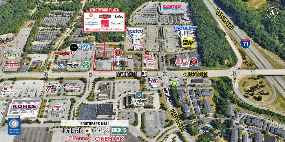 17300-17100 Royalton Rd, Strongsville, OH for lease - Aerial - Image 1 of 6