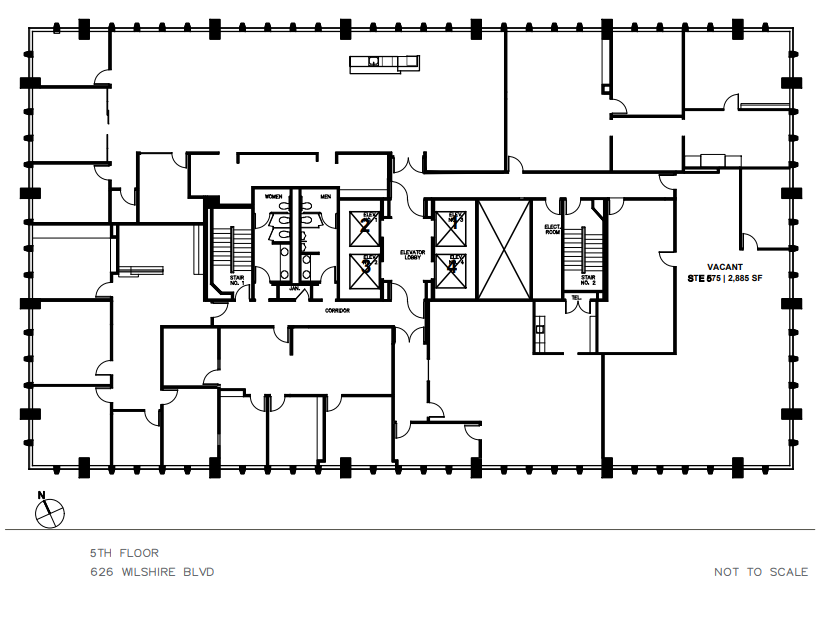 626 Wilshire Blvd, Los Angeles, CA for lease Floor Plan- Image 1 of 1