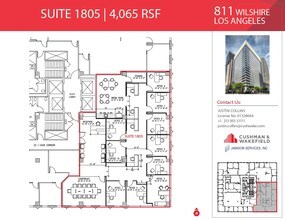 811 Wilshire Blvd, Los Angeles, CA for lease Floor Plan- Image 2 of 2