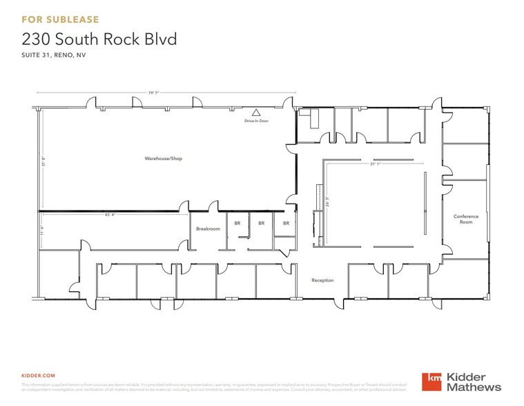 230 S Rock Blvd, Reno, NV for lease - Floor Plan - Image 2 of 3