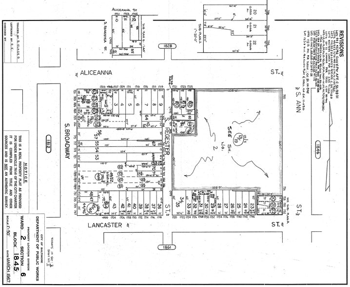 723 S Broadway, Baltimore, MD for lease - Plat Map - Image 3 of 3