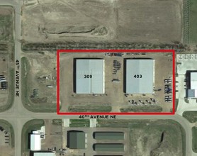 309 40th Ave NW, Minot, ND - aerial  map view