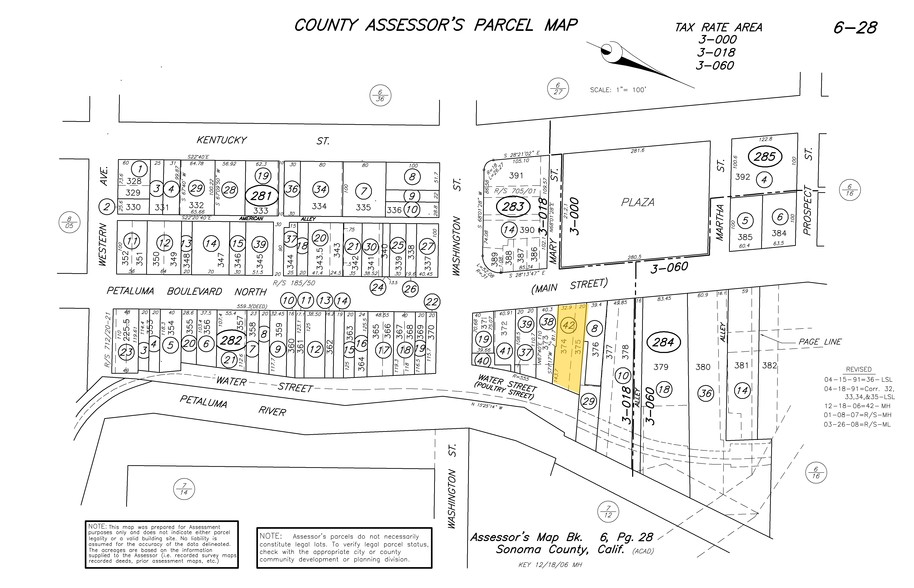 226-228 Petaluma Blvd N, Petaluma, CA for sale - Plat Map - Image 2 of 8