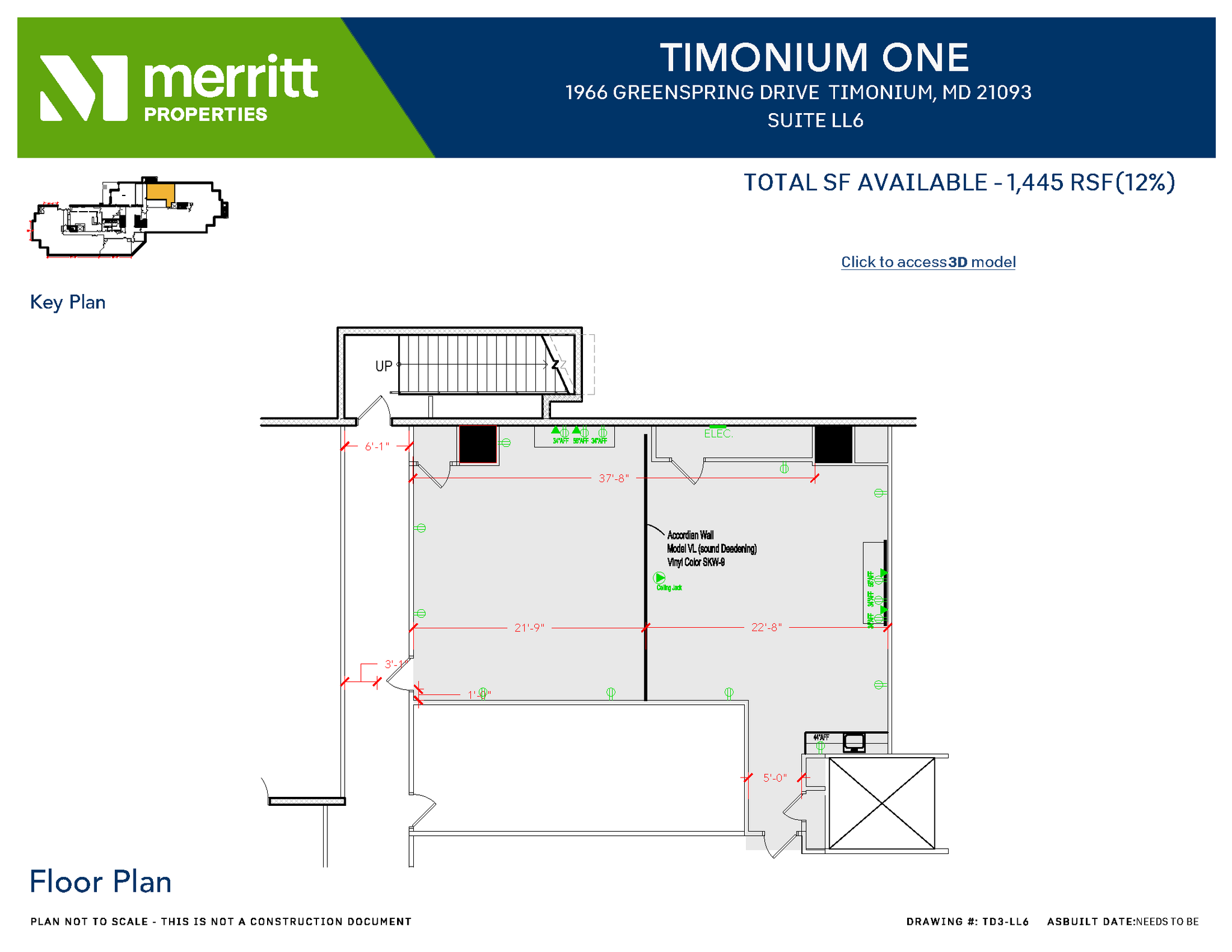 1966 Greenspring Dr, Timonium, MD for lease Floor Plan- Image 1 of 1