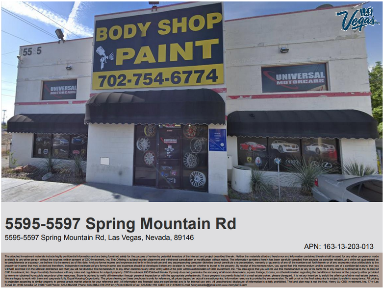 5595-5597 Spring Mountain Rd, Las Vegas, NV for sale - Building Photo - Image 1 of 1