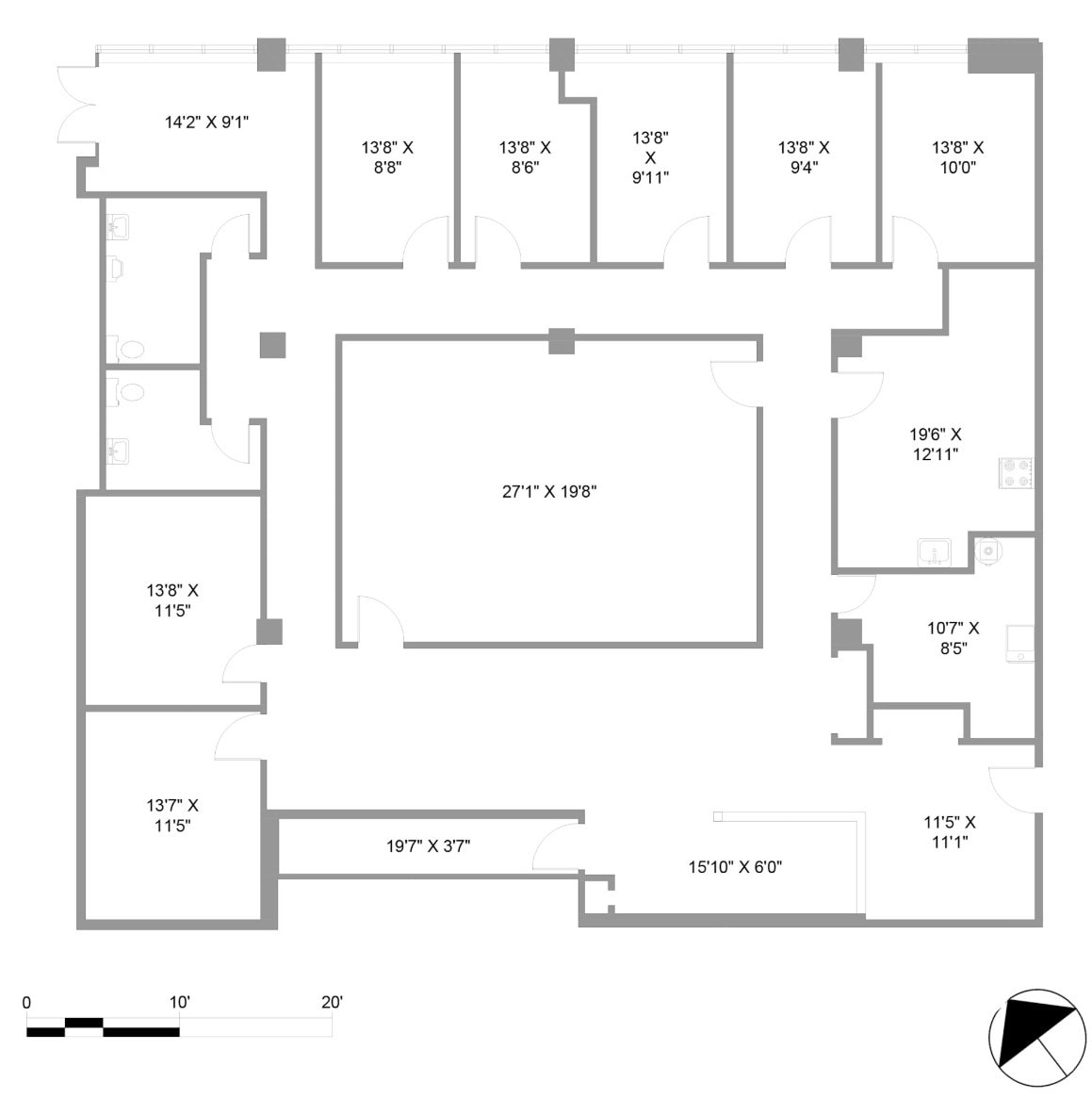 101 Worthington St E, North Bay, ON for lease Floor Plan- Image 1 of 1