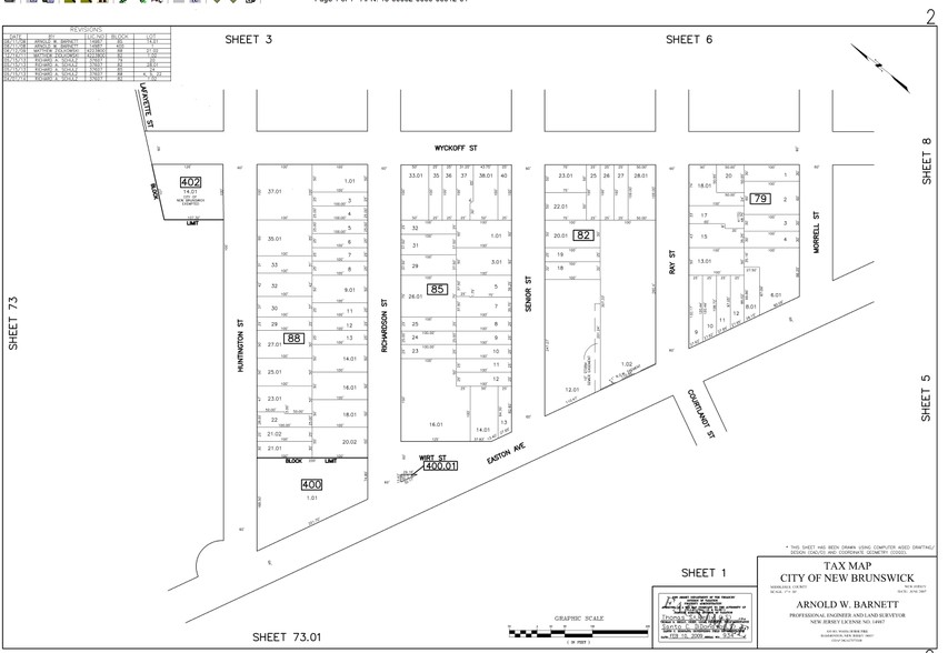 215 Easton Ave, New Brunswick, NJ for sale - Plat Map - Image 1 of 1