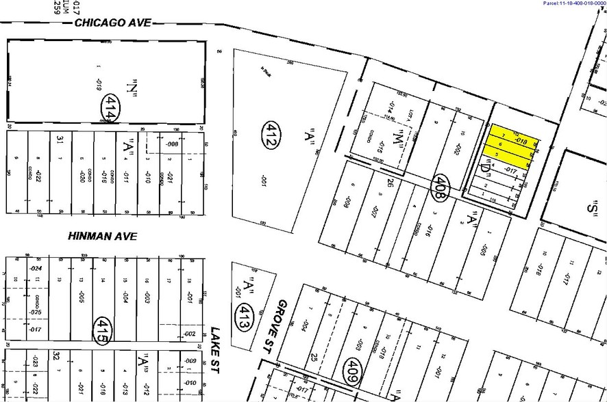 1527 Chicago Ave, Evanston, IL for sale - Plat Map - Image 2 of 6