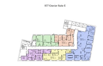 837 Gravier St, New Orleans, LA for lease Typical Floor Plan- Image 1 of 2