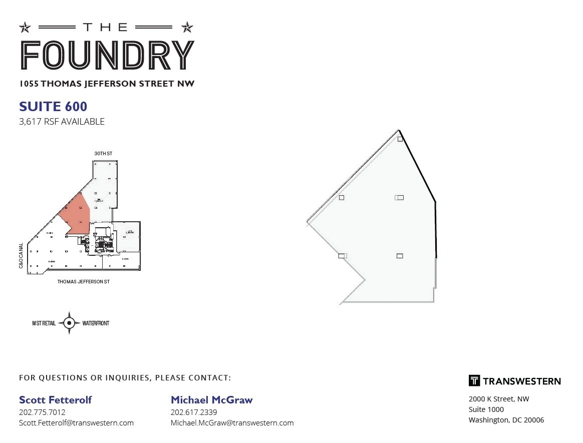 1055 Thomas Jefferson St NW, Washington, DC for lease Interior Photo- Image 1 of 1