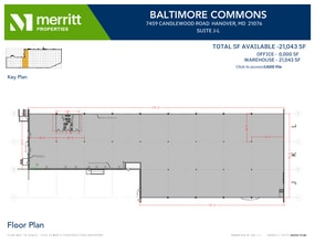 7455 New Ridge Rd, Hanover, MD for lease Floor Plan- Image 1 of 1