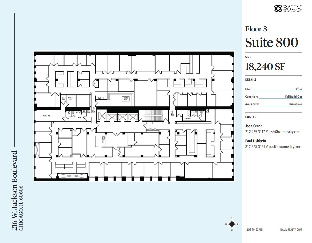 216 W Jackson Blvd, Chicago, IL for lease Floor Plan- Image 1 of 1