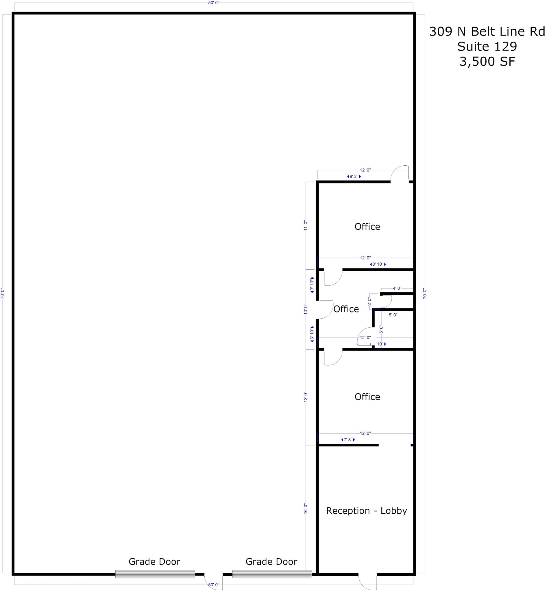 350 S Belt Line Rd, Irving, TX for lease Floor Plan- Image 1 of 5