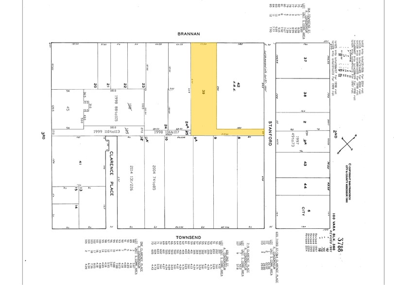 345 Brannan St, San Francisco, CA for lease - Plat Map - Image 2 of 2