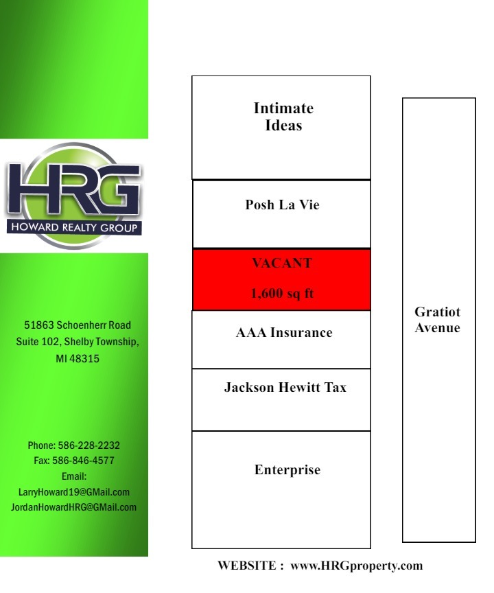 36633-36649 S Gratiot Ave, Clinton Township, MI for lease Floor Plan- Image 1 of 1