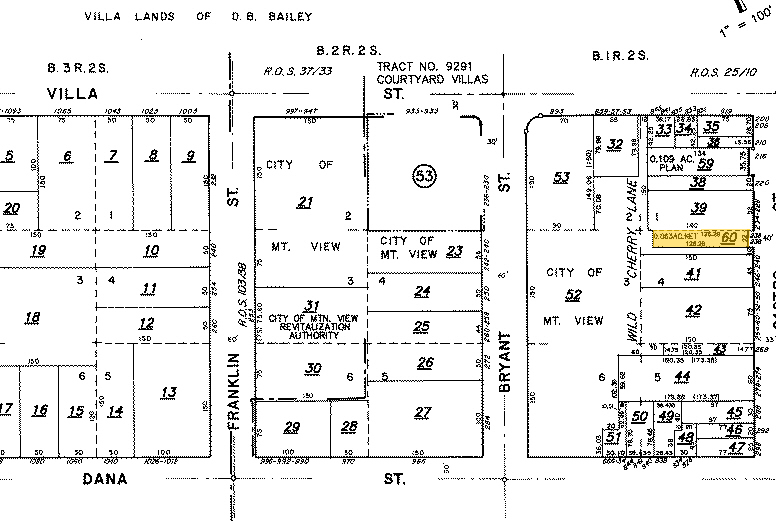 236-238 Castro St, Mountain View, CA for lease - Plat Map - Image 3 of 8