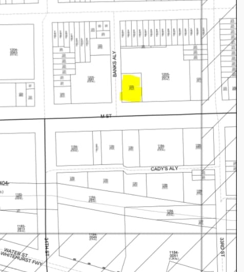 3325-3329 M St NW, Washington, DC for lease - Plat Map - Image 3 of 3