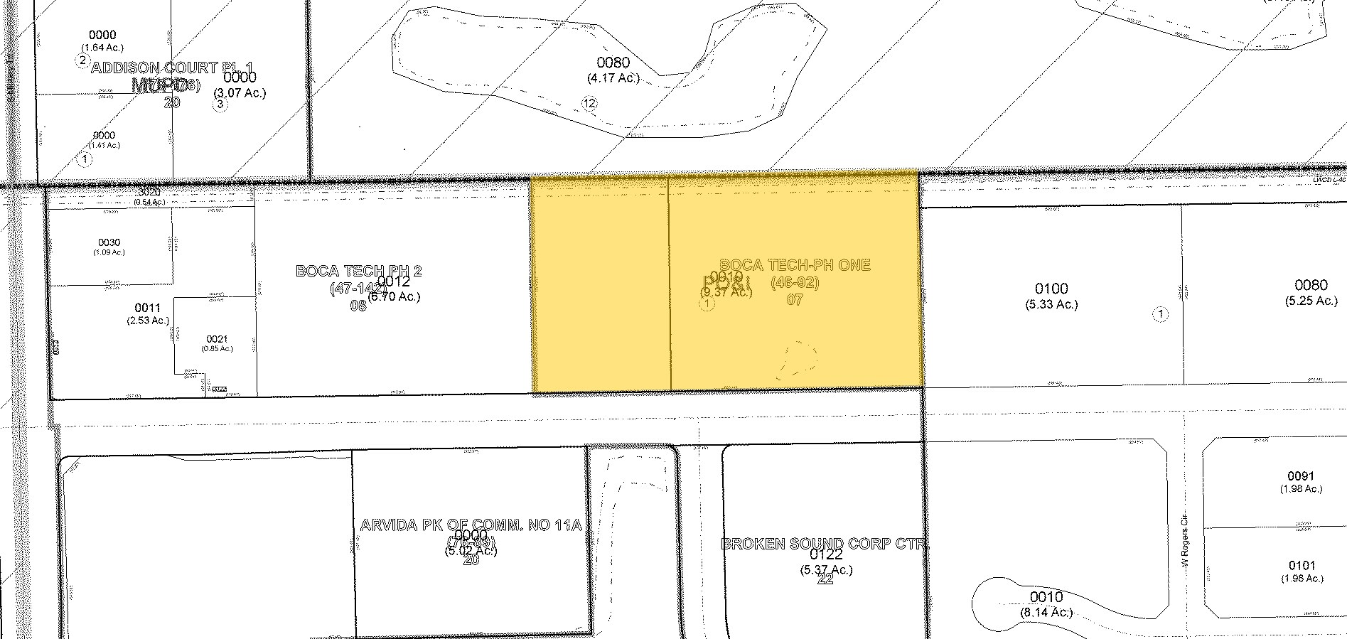 1601 Clint Moore Rd, Boca Raton, FL for sale Plat Map- Image 1 of 1