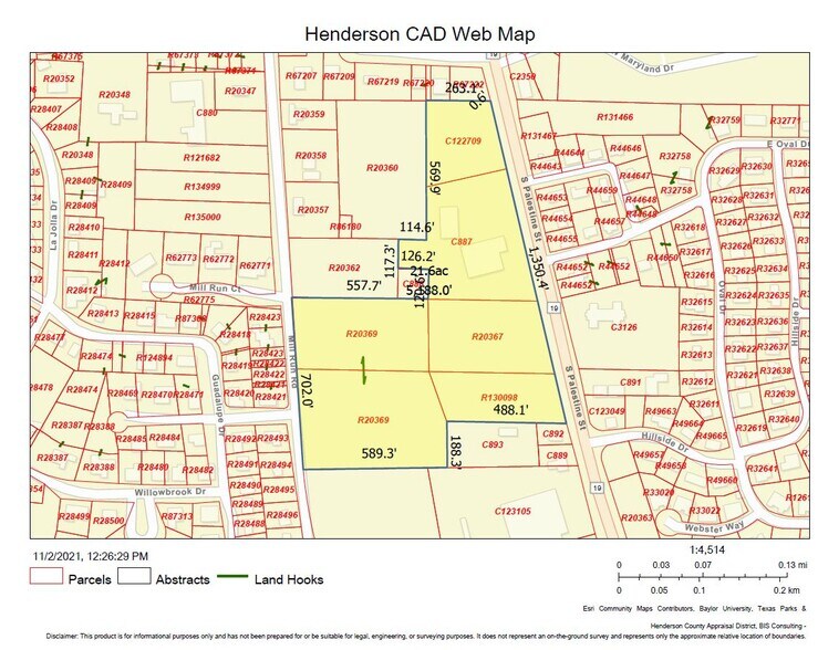 1100 S Palestine St, Athens, TX for sale - Plat Map - Image 2 of 4