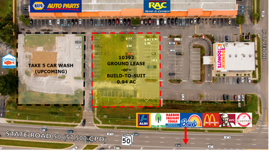 10392 E Colonial Dr, Orlando, FL - AERIAL map view
