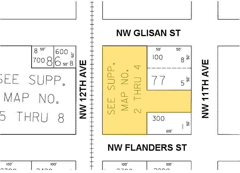 1122 NW Glisan St, Portland, OR for lease - Plat Map - Image 2 of 5