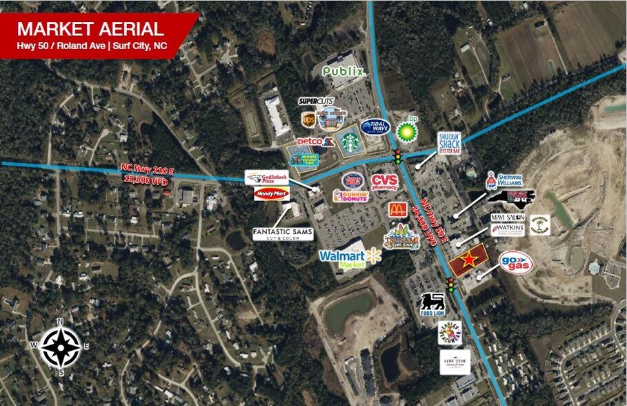 Roland Ave, Surf City, NC 28445 Retail Pad for GL/BTS/Sale Surf