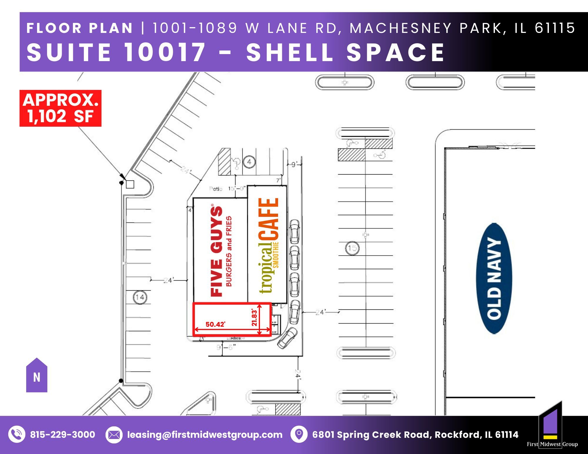 1001-1089 W Lane Rd, Machesney Park, IL for lease Building Photo- Image 1 of 1