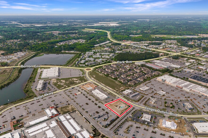 220 Tanger Outlets Blvd, Pooler, GA for lease - Aerial - Image 3 of 8