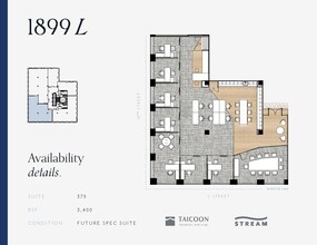 1899 L St NW, Washington, DC for lease Floor Plan- Image 2 of 2