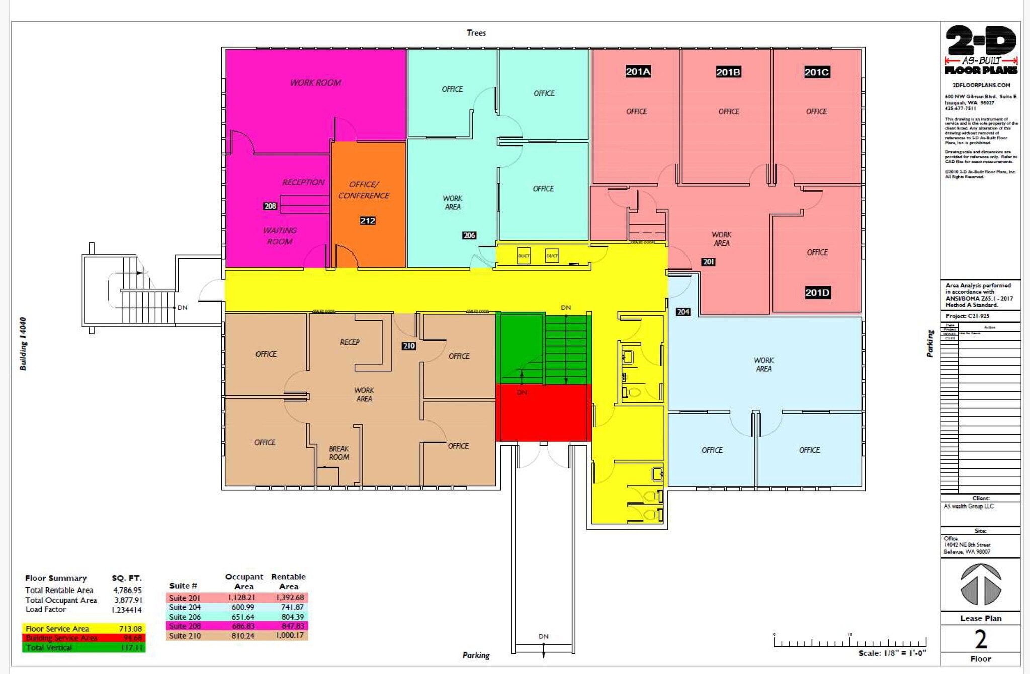 14042 NE 8th St, Bellevue, WA for lease Floor Plan- Image 1 of 1