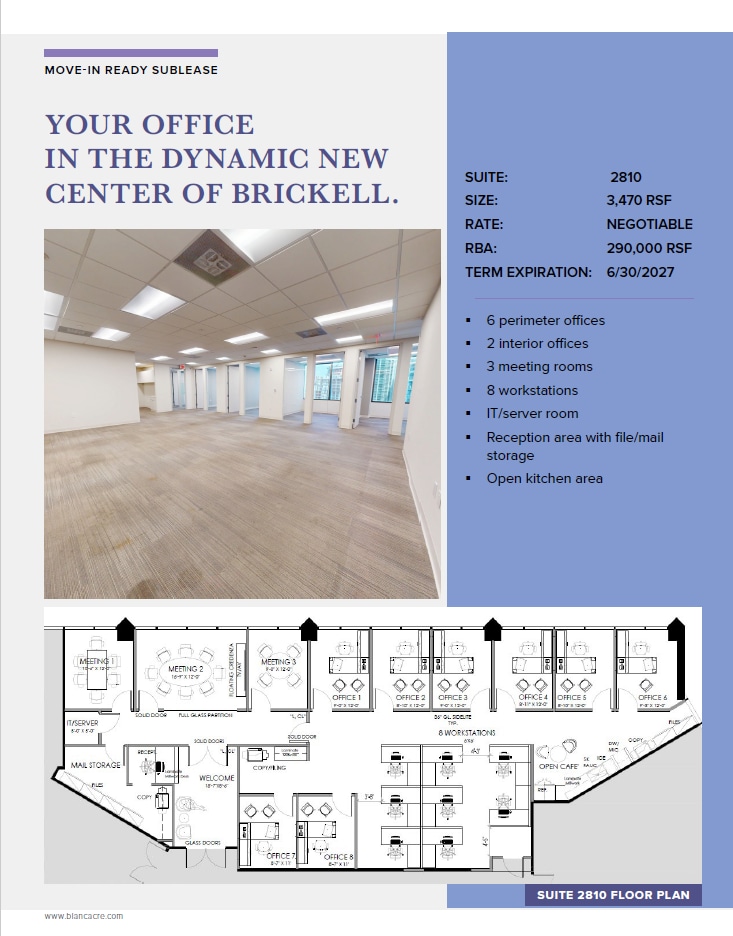 80 SW 8th St, Miami, FL for lease Floor Plan- Image 1 of 1