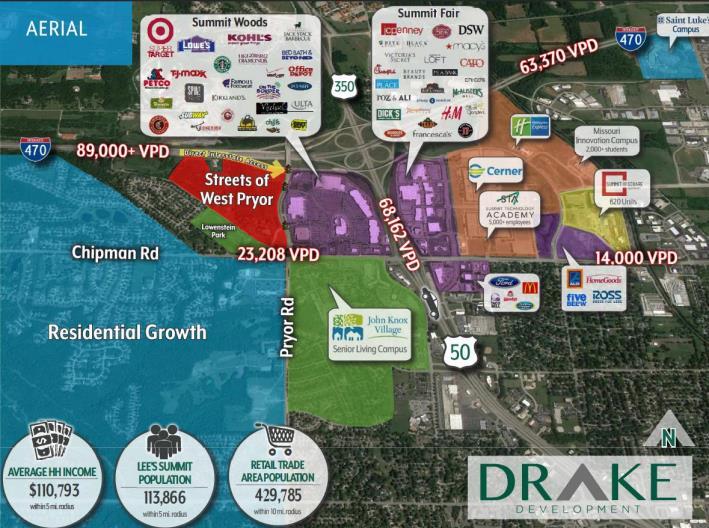 1910 NW Lowenstein Dr, Lee's Summit, MO for lease - Aerial - Image 3 of 5