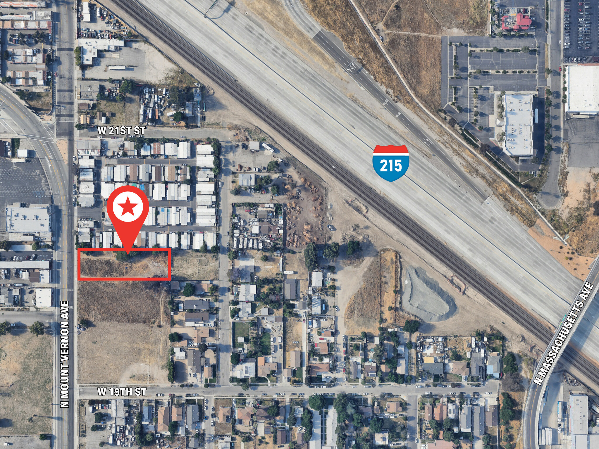 N. Mount Vernon Ave, San Bernardino, CA for sale Aerial- Image 1 of 1