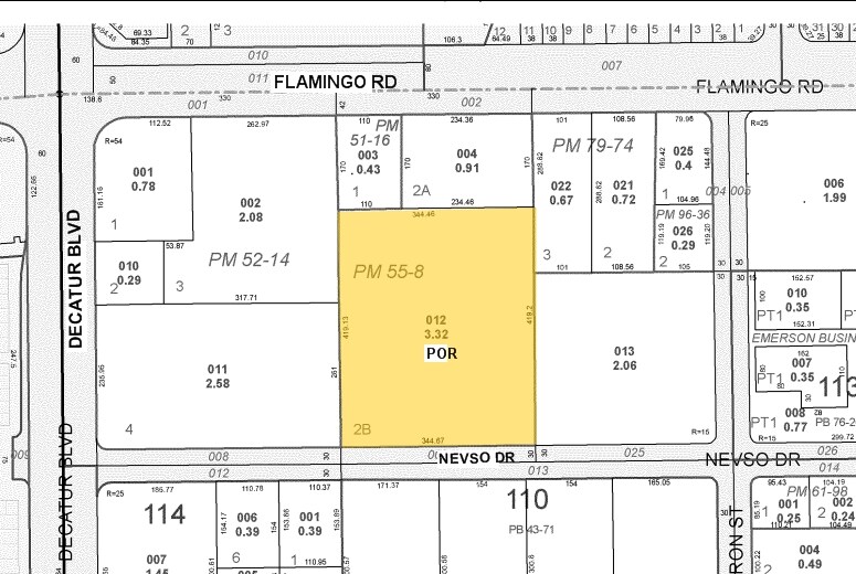 4770 W Nevso Dr, Las Vegas, NV for sale Plat Map- Image 1 of 1