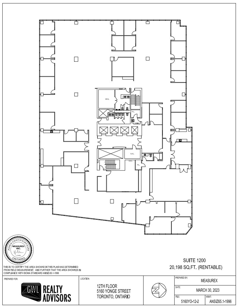 5150-5160 Yonge St, Toronto, ON for lease Floor Plan- Image 1 of 1