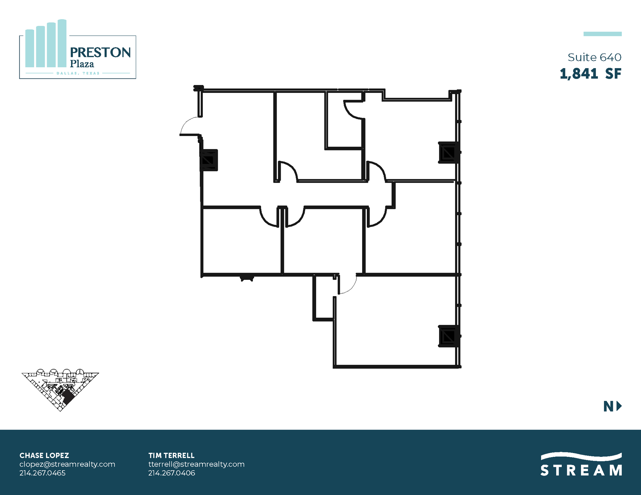 17950 Preston Rd, Dallas, TX for lease Floor Plan- Image 1 of 3