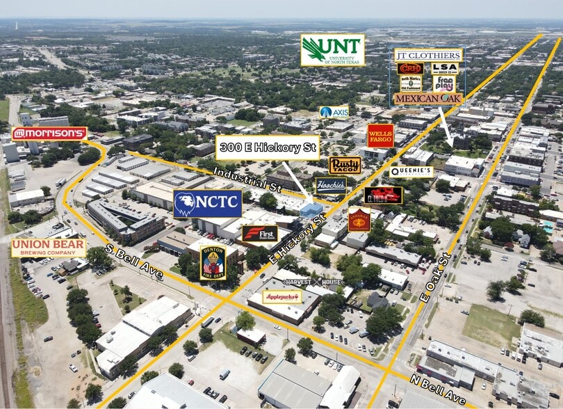 300 E Hickory St, Denton, TX for lease - Building Photo - Image 2 of 2